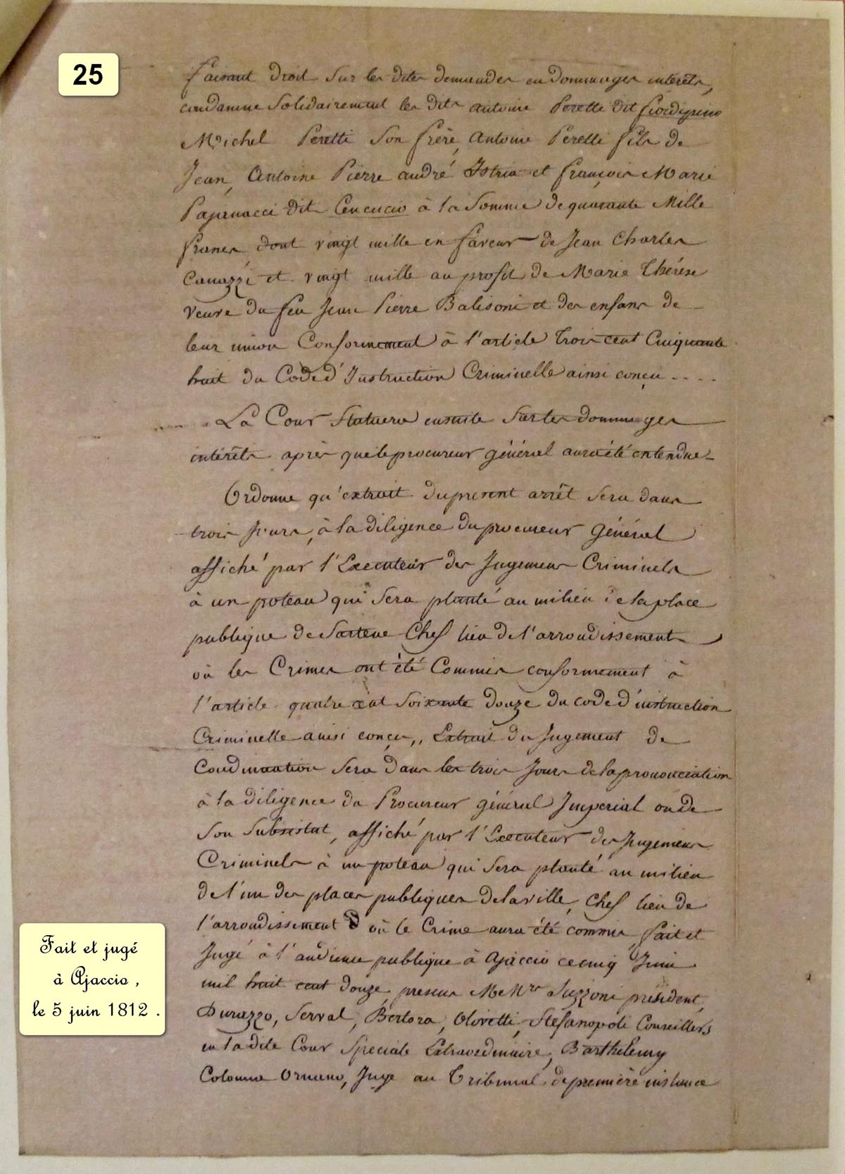Olmeto meurtre messe pascale 25