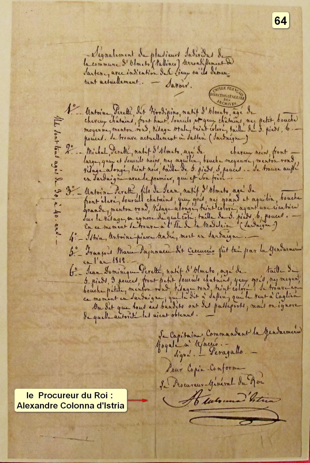 Olmeto meurtre messe pascale 64