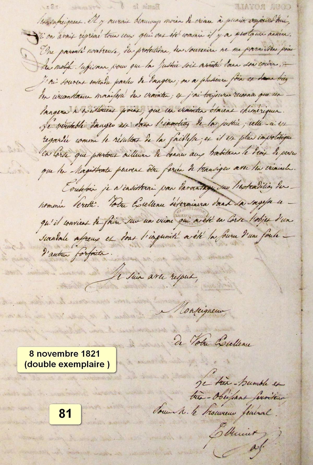 Olmeto meurtre messe pascale 81