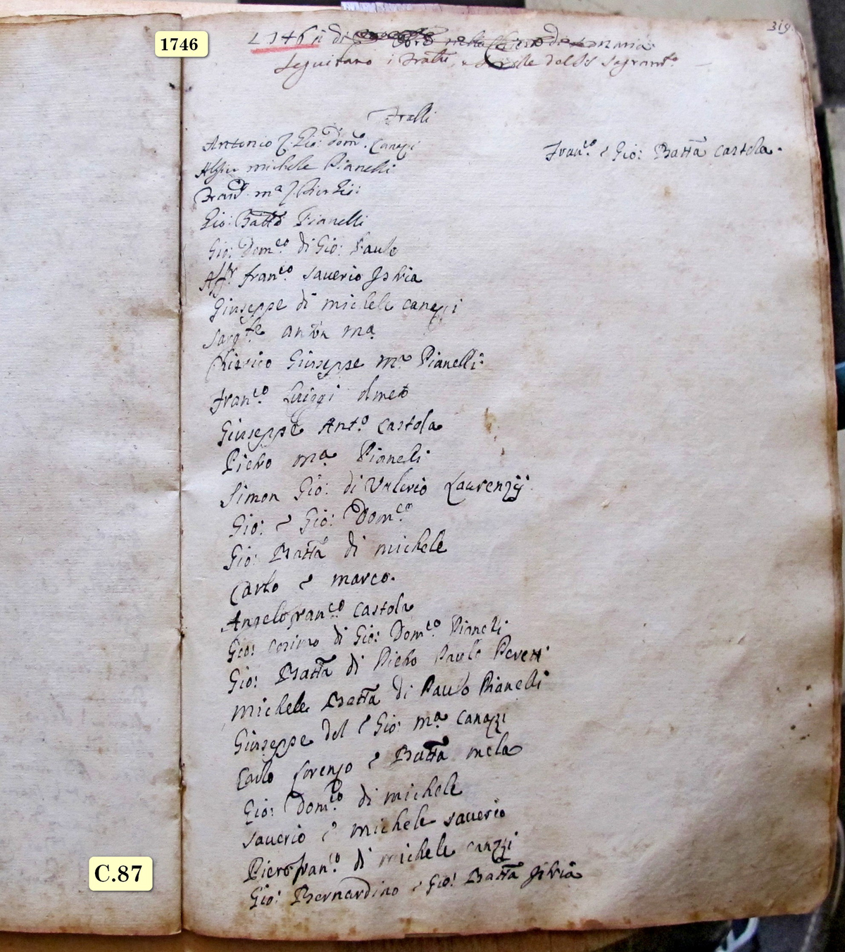 Olmeto confrérie 87