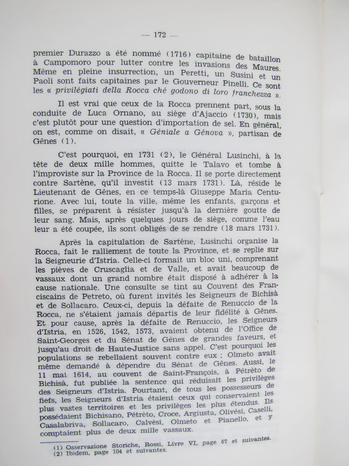 Notice historique sur la Rocca 2